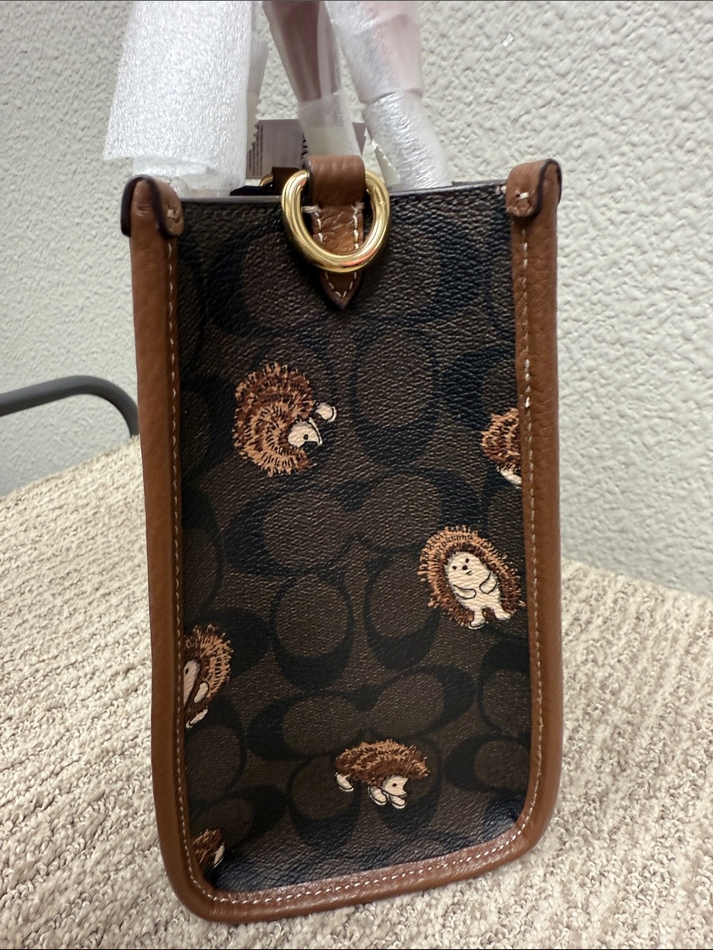 Coach CC769 Dempsey Tote 22 Signature Satchel with Red Handles and Tag - Picture 9 of 13